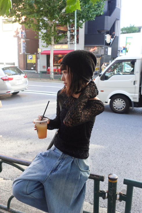 ギャザーデザインビーニー